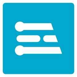 Edge Impulses logo in white on a nordic blue background